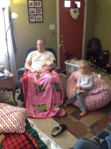 Real men wear pink and watch the babies