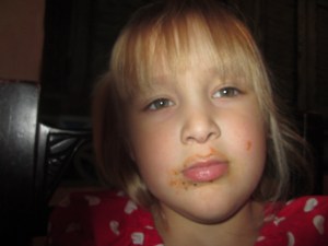 Do I have something on my face?