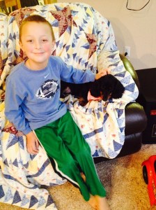 If I stayed home, I could get this poor kid a dog.