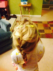 Maybe I could write about doing hair?  HA!